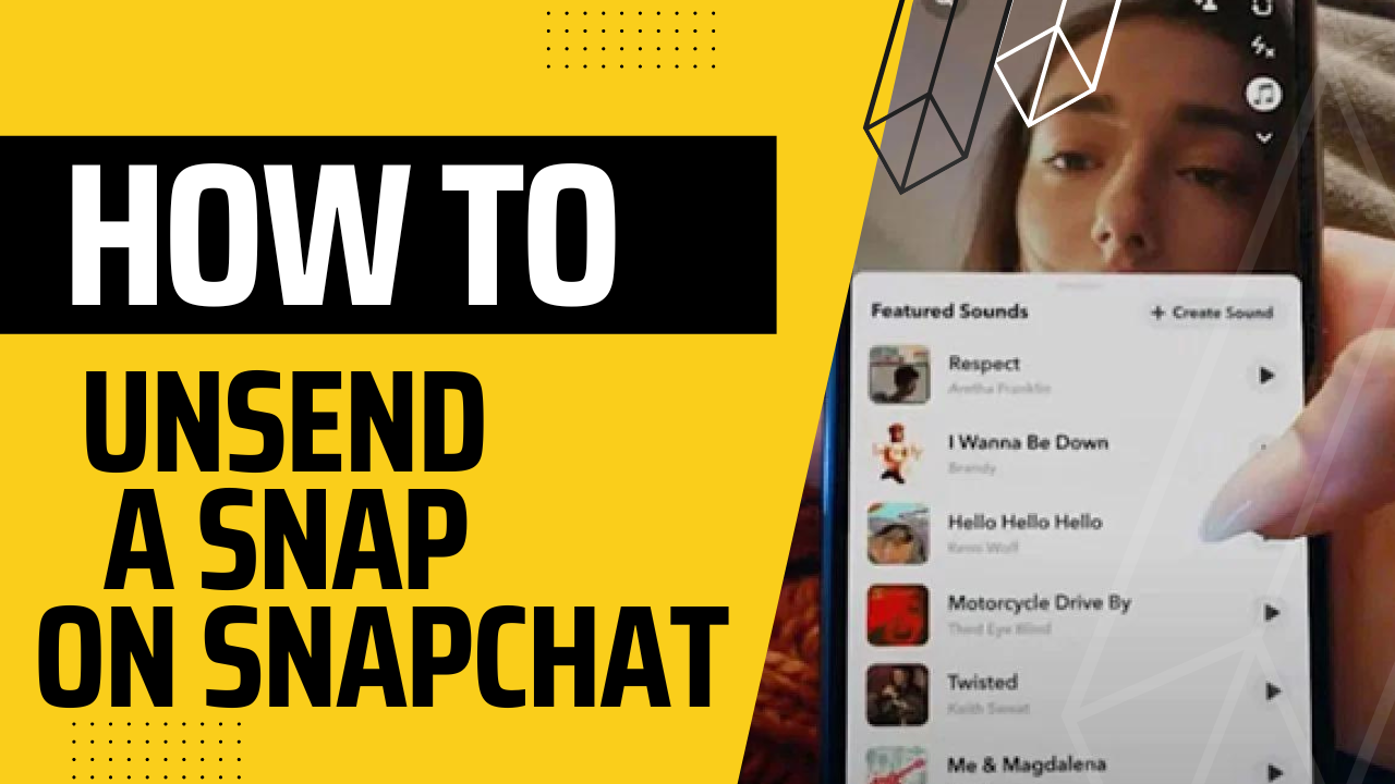 How to DELETE sent Snap on Snapchat