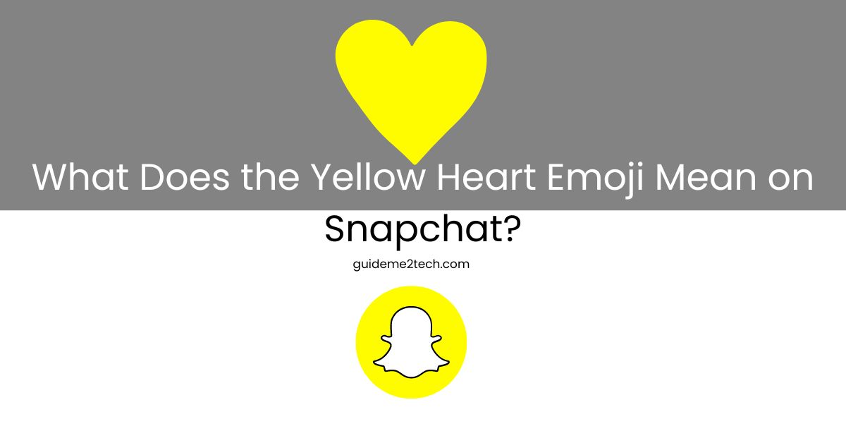 snapchat yellow heart emoji